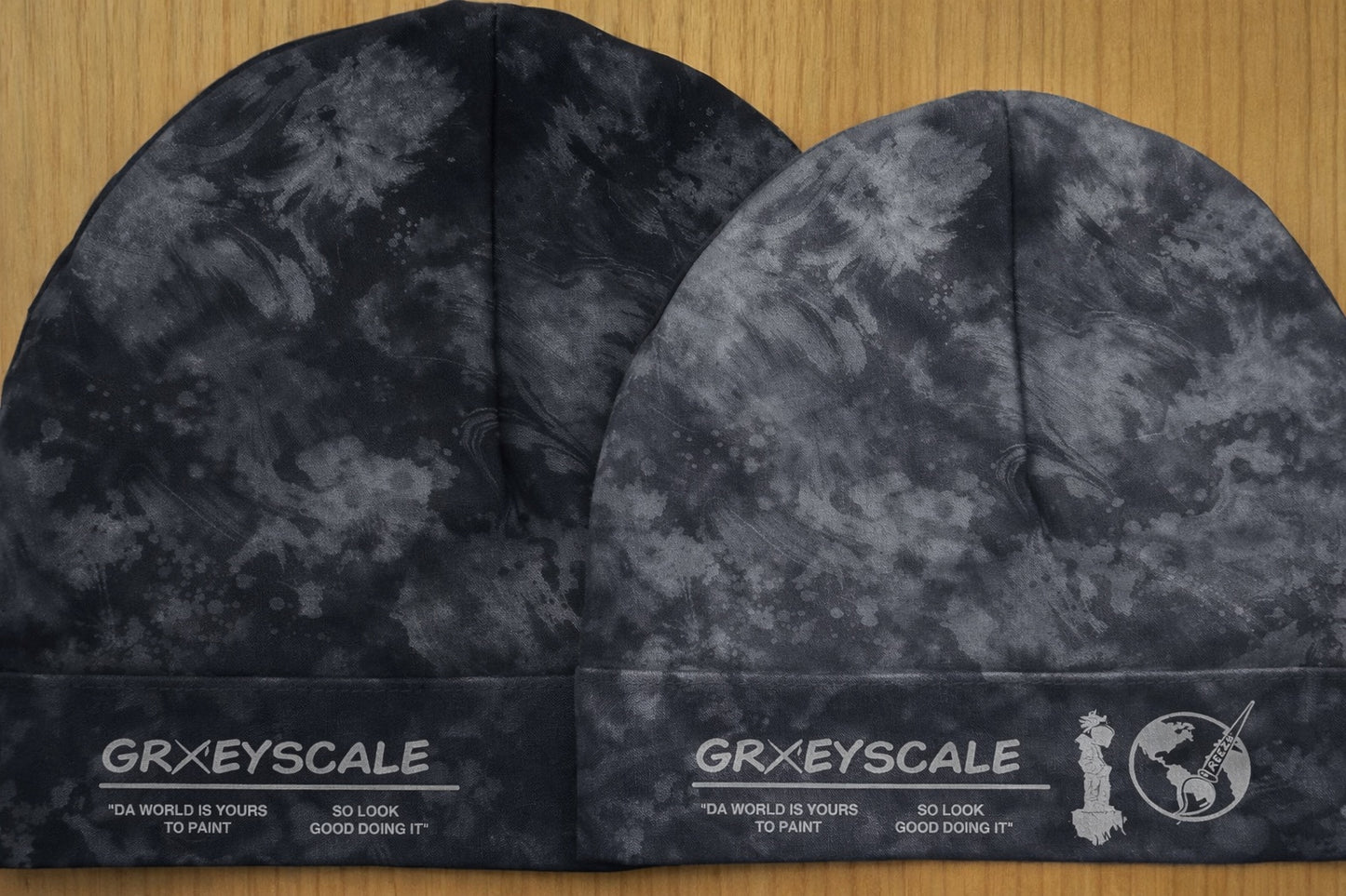 GREYSCALE SKULL CAPS